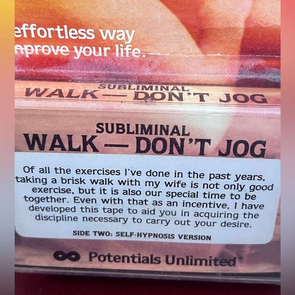 Potentials Unlimited Subliminal Persuasion Self-Hypnosis Cassette 1980s unopened - Picture 5 of 6